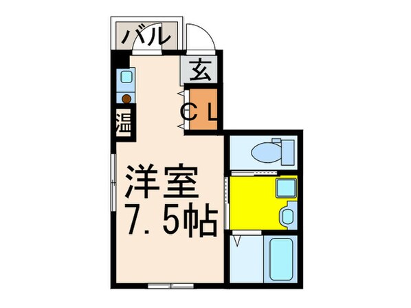 クレ－ル綾小路の物件間取画像